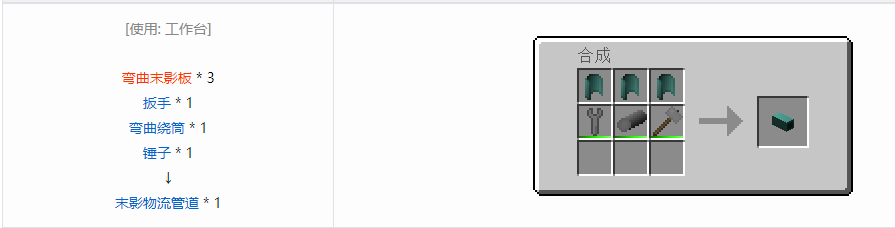 我的世界格雷科技6管道线缆轴合成表大全