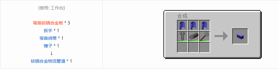 我的世界格雷科技6管道线缆轴合成表大全