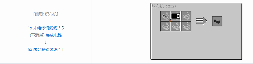 我的世界格雷科技6管道线缆轴合成表大全