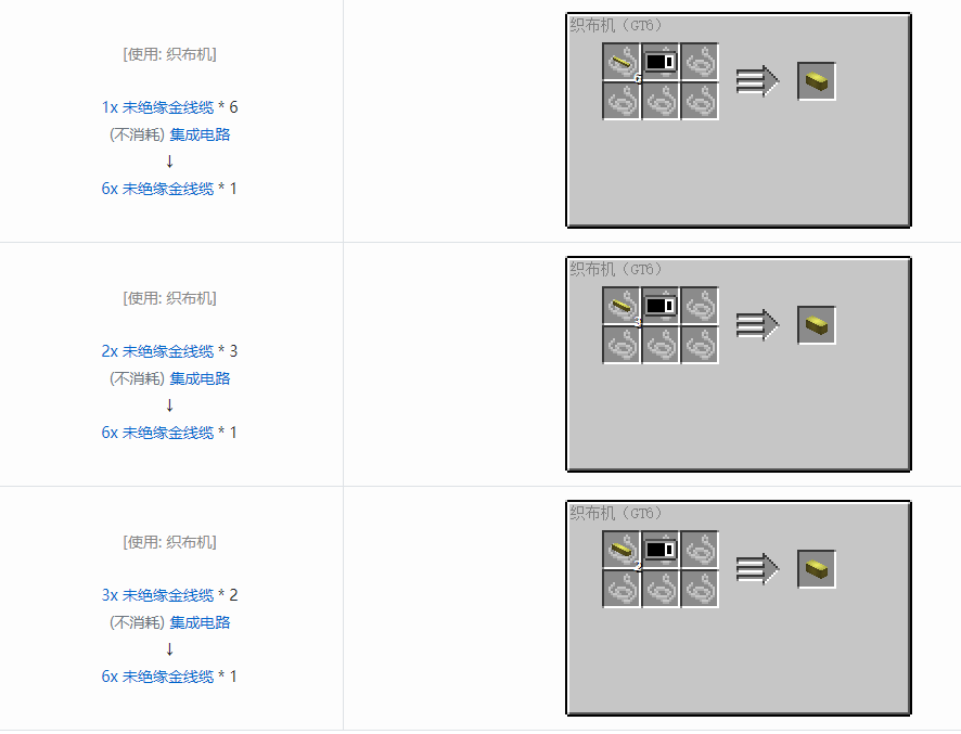 我的世界格雷科技6管道线缆轴合成表大全