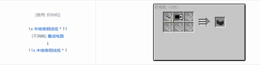 我的世界格雷科技6管道线缆轴合成表大全