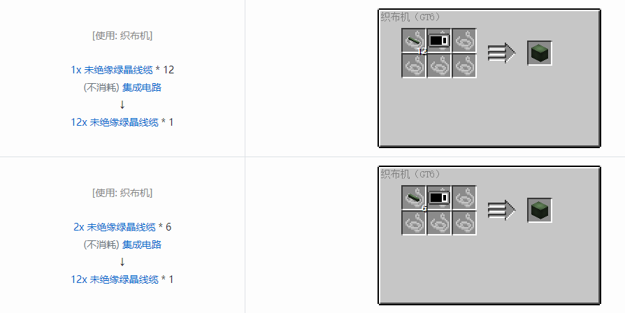 我的世界格雷科技6管道线缆轴合成表大全