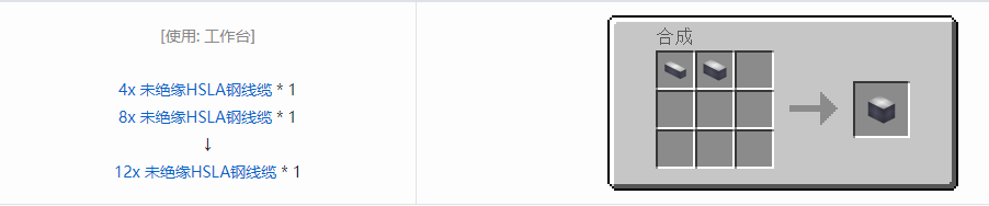 我的世界格雷科技6管道线缆轴合成表大全