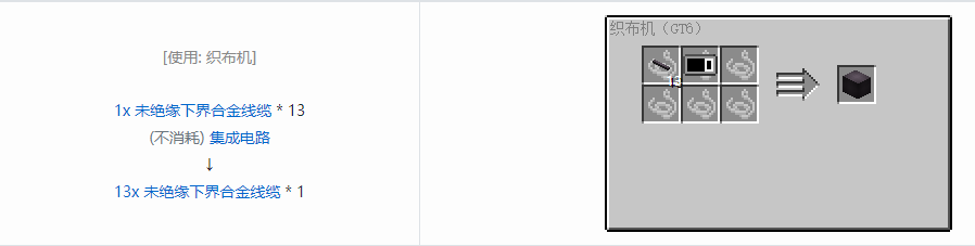 我的世界格雷科技6管道线缆轴合成表大全