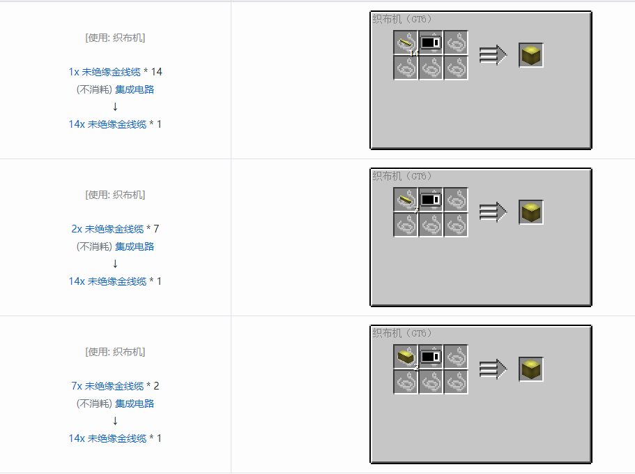 我的世界格雷科技6管道线缆轴合成表大全