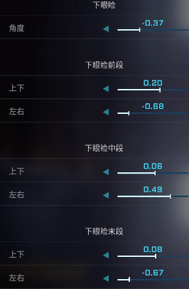 解限机水无怜奈捏脸数据一览