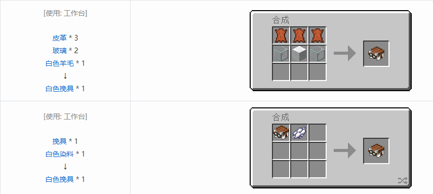 我的世界挽具怎么合成