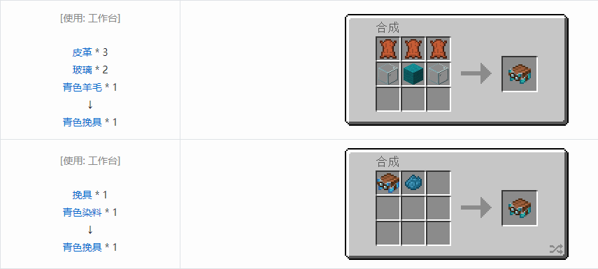 我的世界挽具怎么合成