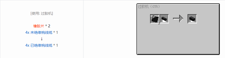 我的世界格雷科技6管道线缆轴合成表大全