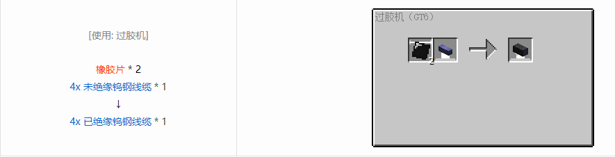 我的世界格雷科技6 4x 已绝缘线缆合成表大全
