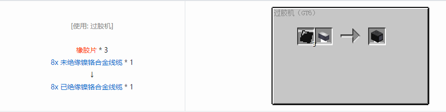 我的世界格雷科技6管道线缆轴合成表大全