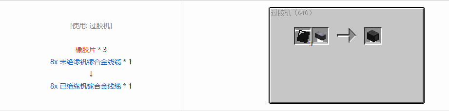 我的世界格雷科技6管道线缆轴合成表大全