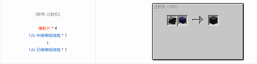 我的世界格雷科技6管道线缆轴合成表大全
