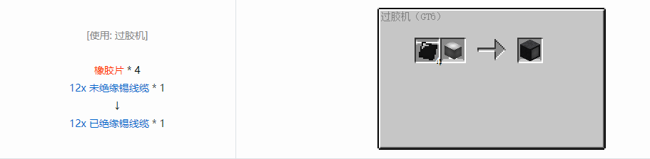我的世界格雷科技6管道线缆轴合成表大全
