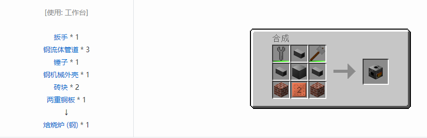 我的世界格雷科技6功能机器合成表大全