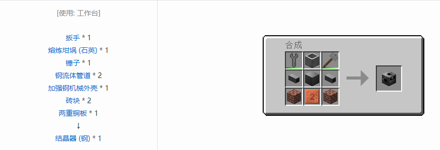 我的世界格雷科技6功能机器合成表大全