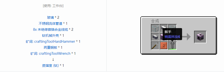 我的世界格雷科技6功能机器合成表大全