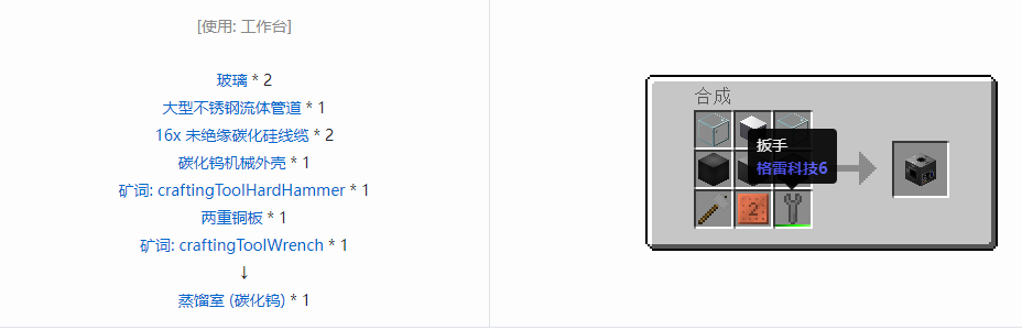我的世界格雷科技6功能机器合成表大全
