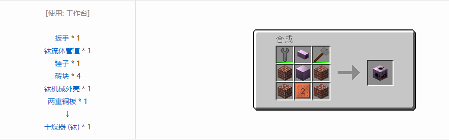 我的世界格雷科技6功能机器合成表大全