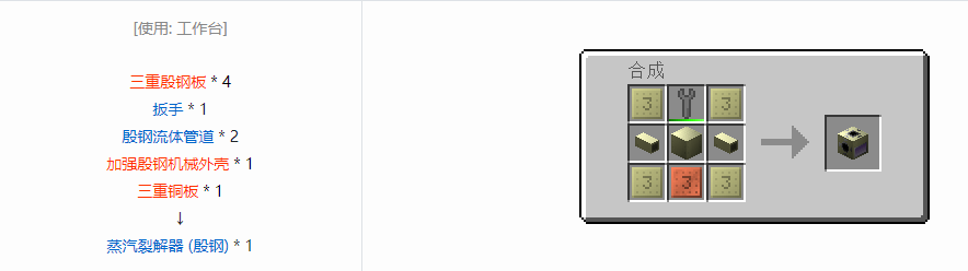 我的世界格雷科技6功能机器合成表大全