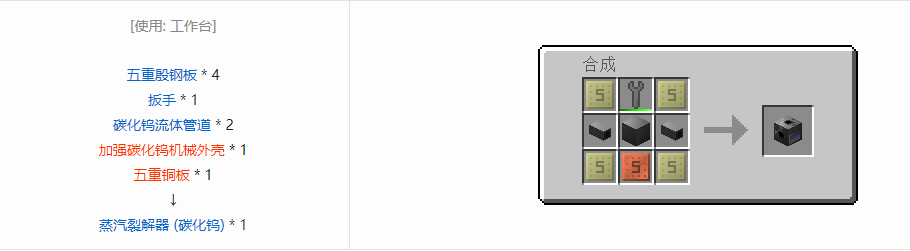 我的世界格雷科技6功能机器合成表大全