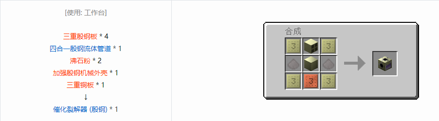 我的世界格雷科技6功能机器合成表大全