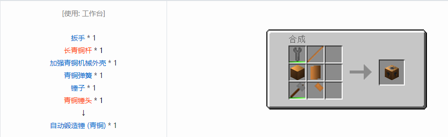我的世界格雷科技6功能机器合成表大全