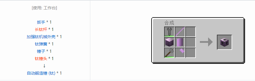 我的世界格雷科技6功能机器合成表大全