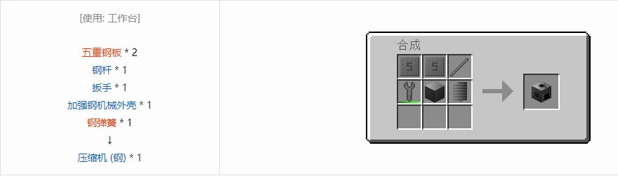 我的世界格雷科技6功能机器合成表大全