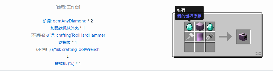 我的世界格雷科技6功能机器合成表大全