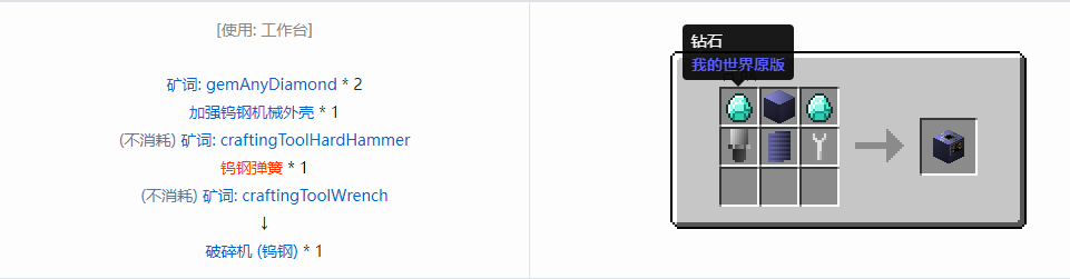 我的世界格雷科技6功能机器合成表大全