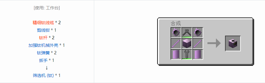 我的世界格雷科技6功能机器合成表大全