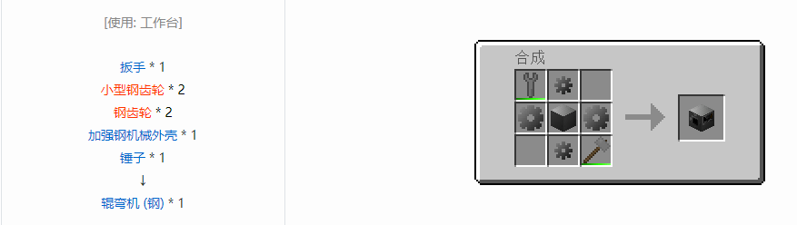 我的世界格雷科技6功能机器合成表大全