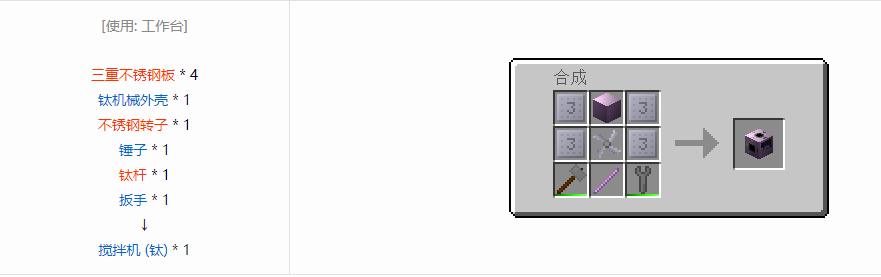 我的世界格雷科技6功能机器合成表大全