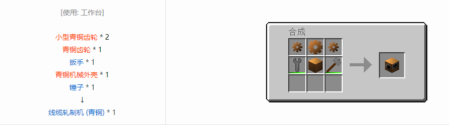 我的世界格雷科技6功能机器合成表大全