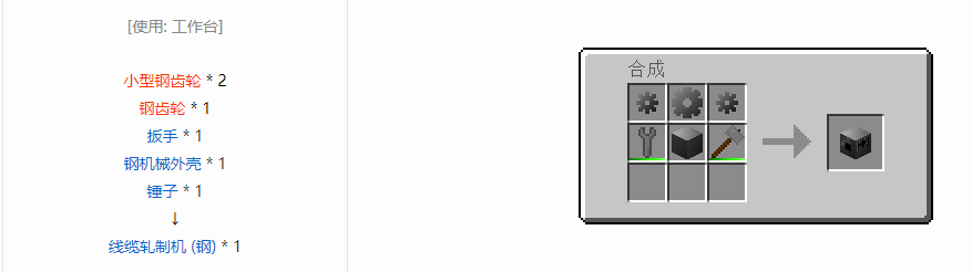 我的世界格雷科技6功能机器合成表大全