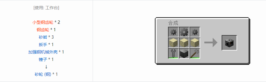 我的世界格雷科技6功能机器合成表大全