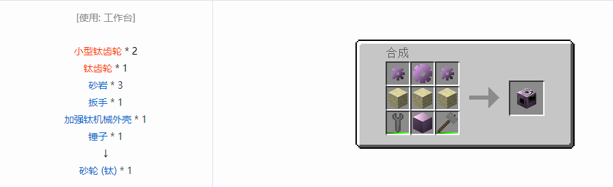 我的世界格雷科技6功能机器合成表大全