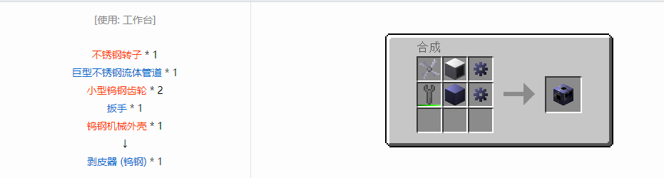 我的世界格雷科技6功能机器合成表大全