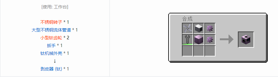 我的世界格雷科技6功能机器合成表大全