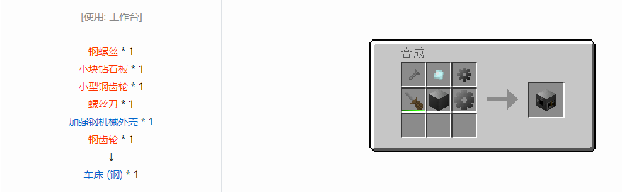 我的世界格雷科技6功能机器合成表大全