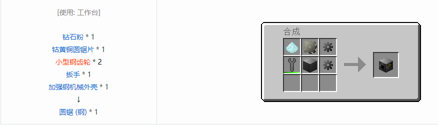 我的世界格雷科技6功能机器合成表大全