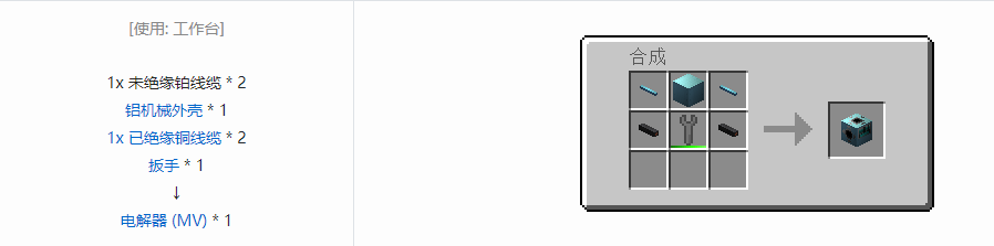 我的世界格雷科技6功能机器合成表大全