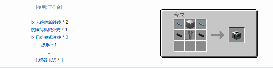 我的世界格雷科技6功能机器合成表大全