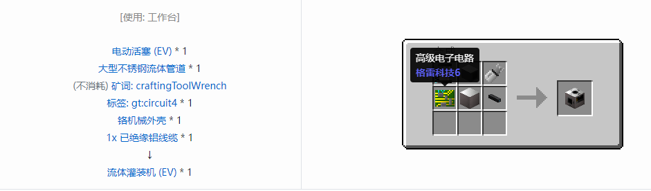 我的世界格雷科技6功能机器合成表大全