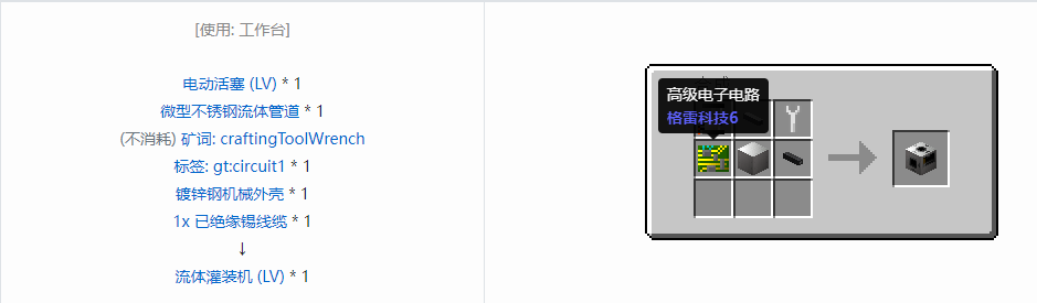 我的世界格雷科技6功能机器合成表大全