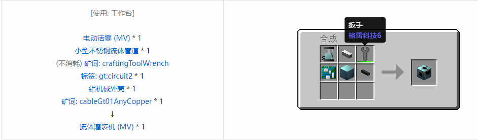 我的世界格雷科技6功能机器合成表大全