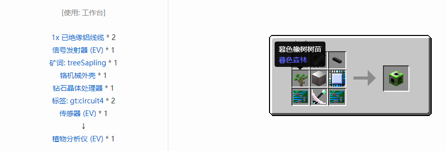 我的世界格雷科技6功能机器合成表大全