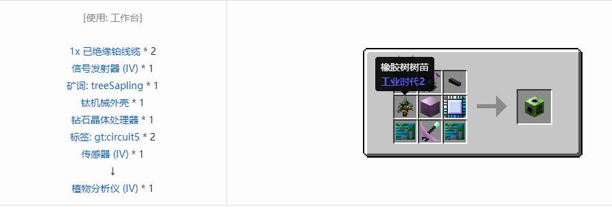 我的世界格雷科技6功能机器合成表大全
