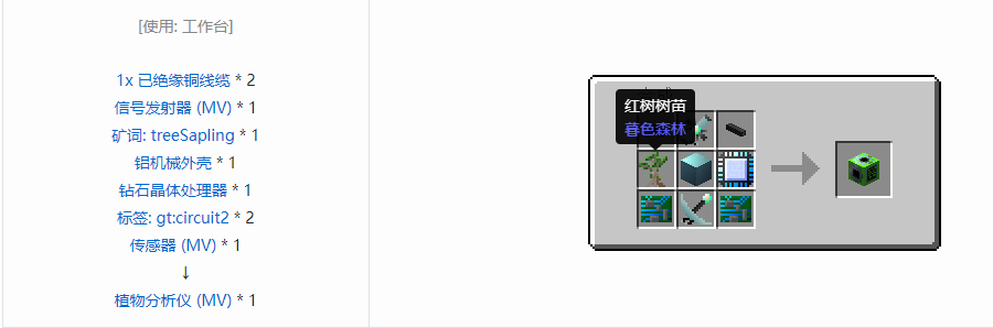 我的世界格雷科技6功能机器合成表大全